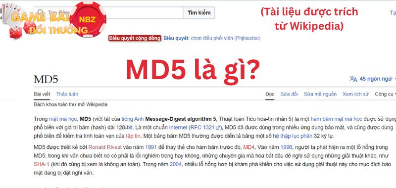 MD5 là gì