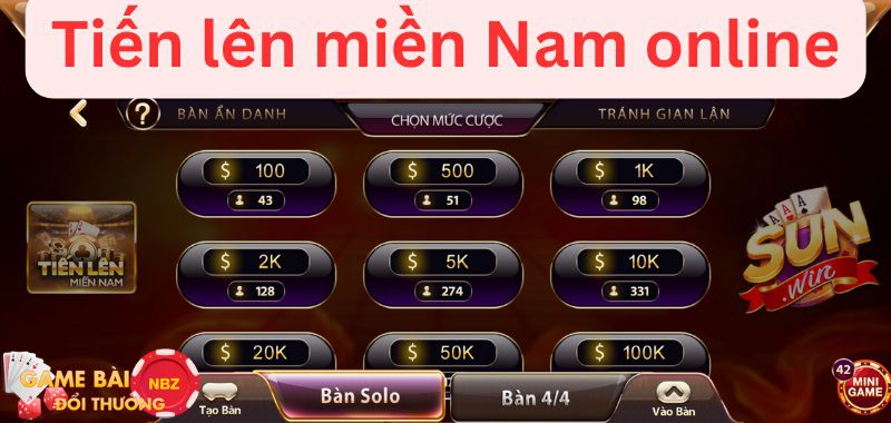 Tiến lên miền nam online