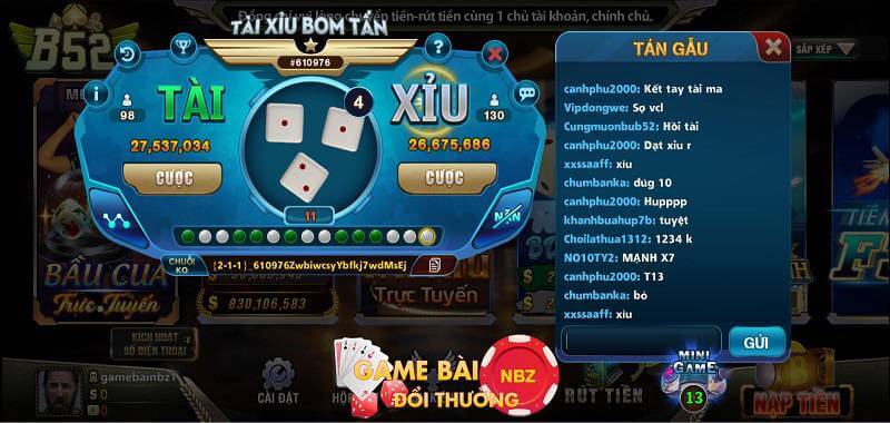 tài xỉu bom tấn b52 club