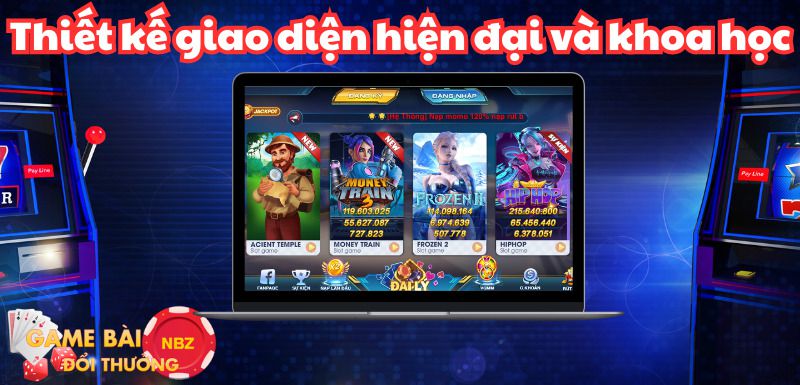 Giao diện game nổ hũ đổi thưởng uy tín