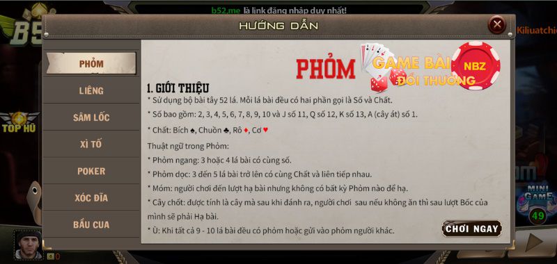 Chơi phỏm online