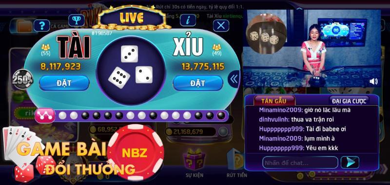 Tài xỉu Live Rik Vip