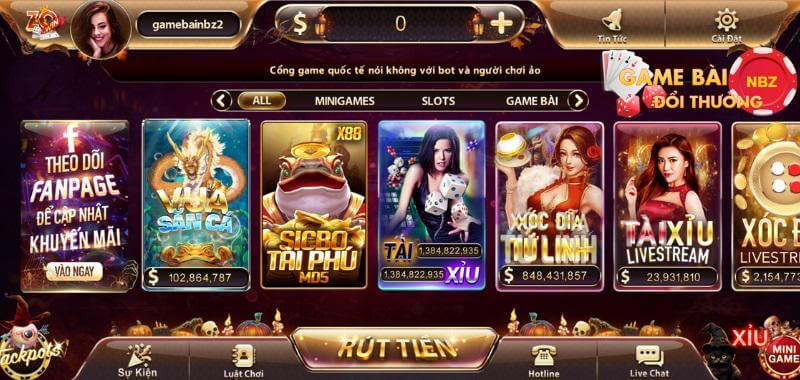 web game bài zowin đổi thưởng