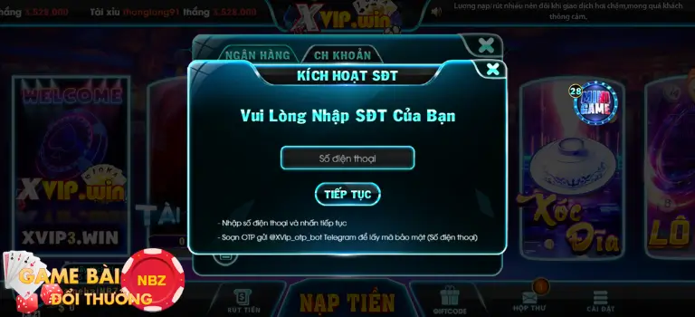 Liên kết bảo mật thông tin game Xvip3