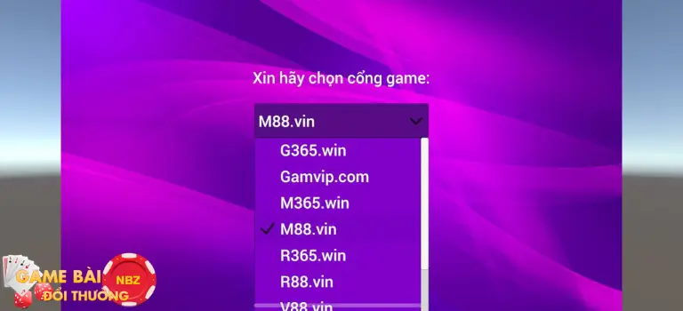 đăng nhập cổng game 88vin