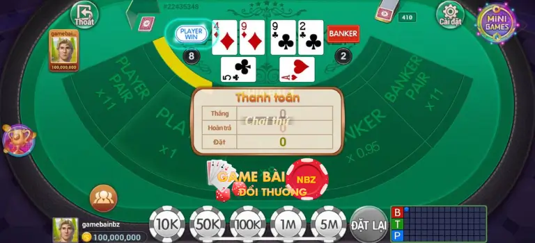 Đánh bài Baccarat QKA