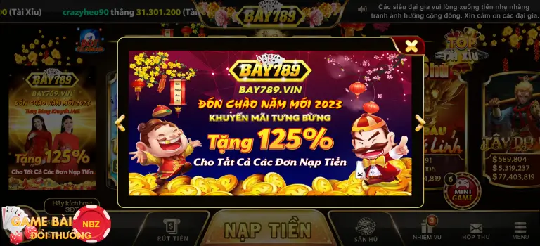 Bay789.Vin tặng tiền nạp cho mọi thành viên