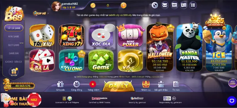 Trang chủ cổng game bom tấn B69