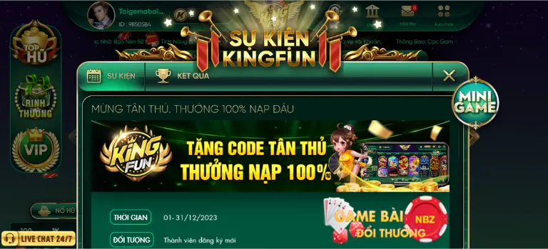 Code tân thủ Kingfun