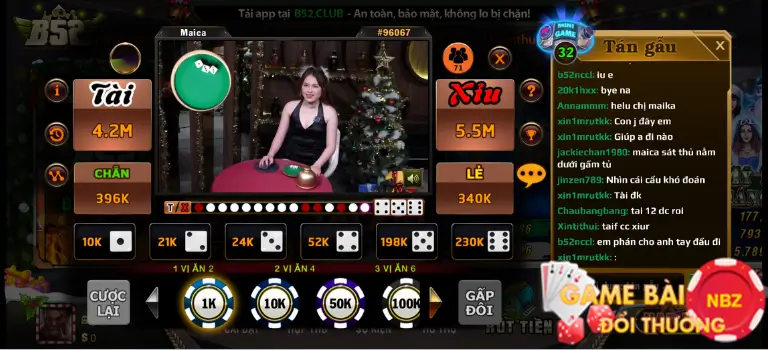 Game tài xỉu Live B52 Club