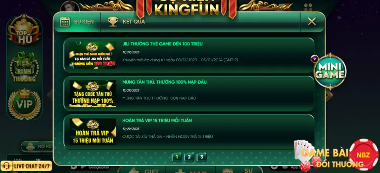 Khuyến mãi Code tân thủ Kingfun247