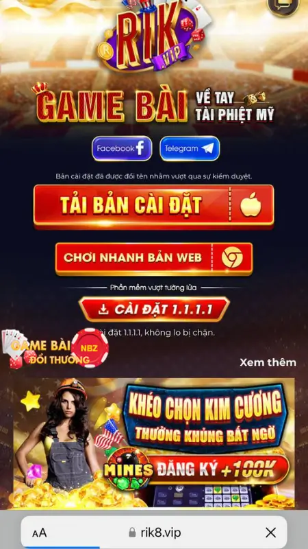 Tải app game Rikvip cho điện thoại