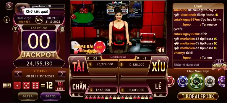 Tài xỉu Livetream Gem88 Win