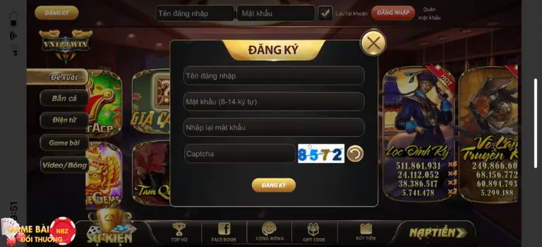 Đăng ký tài khoản cổng game VN123