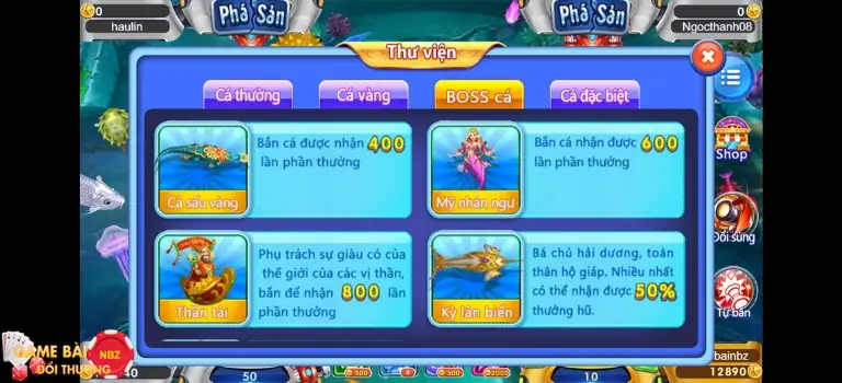 Hệ số điểm game Bắn cá H5