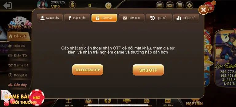 Kích hoạt số điện thoại game VN68