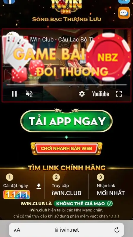 Tải iWin điện thoại