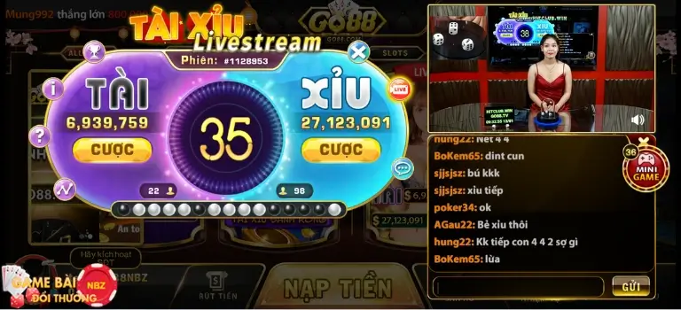 Phiên tài xỉu Live Go88