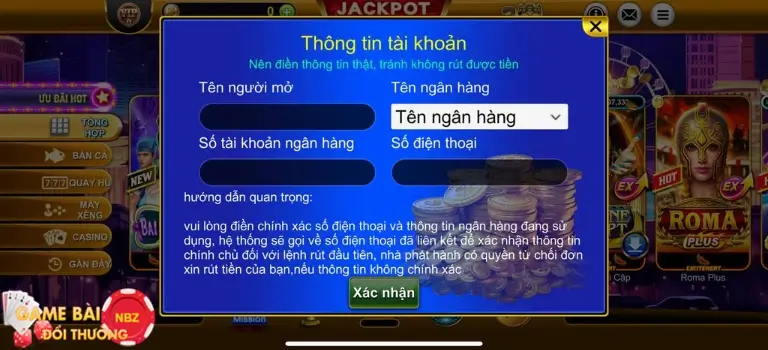 xác thực tài khoản nạp rút tiền 3king